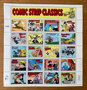 1995 Comic Strip Classics Sheet of 20 32¢ - Flash Gordon, Popeye, Blondie - Picture 1 of 4