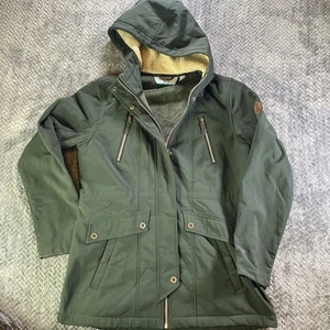 Free Country Super Softshell Jacke Damen M grün Sherpa gefüttert Kapuze - Bild 1 von 13