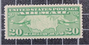 Scott C9 - 20 Cents Plane And Map - MNH PSAG Cert Grade 90J - SCV - $65.00 - Picture 1 of 3