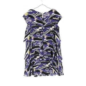 Chanel La Pausa Silk Dress Blue/Multicolor Women’s Size 38 Used - Picture 1 of 8