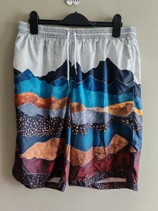 2XL Bade Board Shorts Herren XXL All Over Print Kordelzug Gummibund Strand Meer - Bild 1 von 7