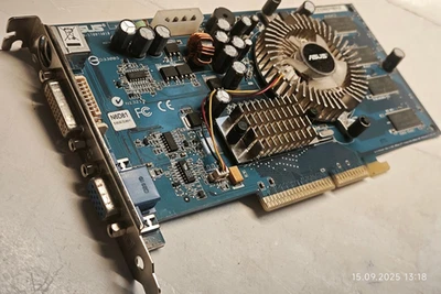 AGP 3D CARD ASUS N6600LE/TD/128M/A NVIDIA GeForce 6600LE NV43LEAGP 128 MB DDR - Image 1 of 4