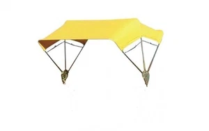 Yellow 3 Bow 40" Buggy Top Tractor Umbrella Frame & Canvas Cover TBT3 405476 - Picture 1 of 3