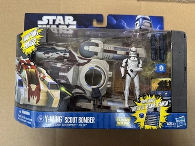 Figura de acción Star Wars Hasbro YWing Scout Bomber Clone Trooper Pilot nueva sellada Foto 1 de 4