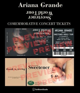 Ariiana Grande: Sweetener World Tour Personalized Concert Ticket - Picture 1 of 6