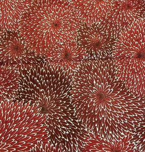 Robert Kaufman Fabric Imperial Collection Red Floral 21 x 44” - Picture 1 of 3