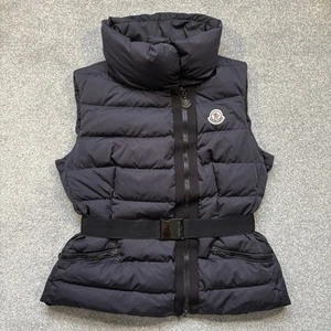 Damen Moncler Labas Weste Marine Größe 3 UK8/10 100% Original - Bild 1 von 16