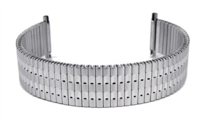 Cinturino Flessibile Elastico di Ricambio Acciaio Inox Nastro 18mm - 20mm 23594 - Immagine 1 di 4