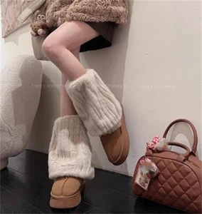 Japanese Girls Harajuku Cute socks Plush leg cover warm Loose socks - Picture 1 of 9