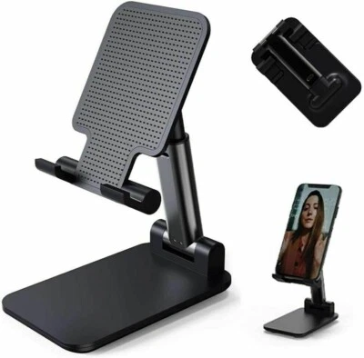 Portable Mobile Phone Stand Desktop Holder Table Desk Mount For iPhone iPad Tab+ - Image 1 of 4