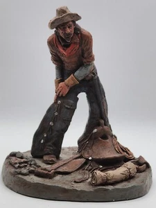 Michael Garman 1985 The Trailmaster pintado a mano firmado retirado 11 "en T 7" en W - Imagen 1 de 11