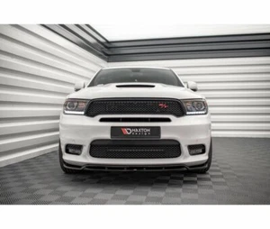 Labio de alerón CUP NEGRO para Dodge Durango RT MK3 alerón delantero espada alerón  - Imagen 1 de 8