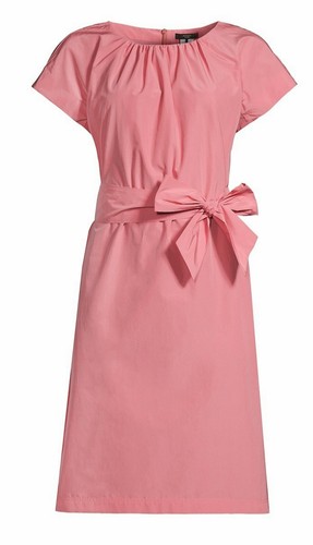 UNDERCOVER Abito fascia nuovo weekend MaxMara $450 46IT fit 12 14US rosa cotone taffettà foderato