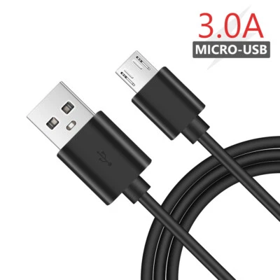 Charger Samsung For Android 25cm 1m 1.5m 2m 3m Cable Micro USB 3A Fast Sync Cord - Image 1 of 4