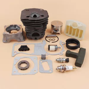 44mm Cylinder Piston Gasket Kit For Husqvarna 340 345 350 346XP 351 353 Chainsaw - Foto 1 di 6