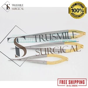 3-Piece Kamiyama Type Neurosurgical Scissors Set – Micro Surgical Instruments - Picture 1 of 5