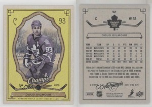 2009-10 Upper Deck Champ's Yellow Doug Gilmour #92 HOF