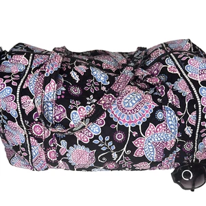 :Cottage Core VERA BRADLEY Tote xLg TRAVELER DUFFEL BAG Alpine Floral Duffle - Picture 1 of 14