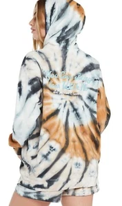 VOLCOM NETFLIX OBX OUTER BANKS KIARA TIE-DYE HOODED HOODIE SWEATSHIRT SIZE SMALL - Picture 1 of 5