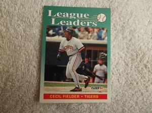 Fleer 1992 / MLB "CECIL FELDER" #692 Detroit Tigers Trading Card - n1 - Bild 1 von 2