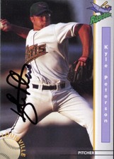 1999 Louisville Riverbats KYLE PETERSON Signed Card autograph AUTO BREWERS STANF