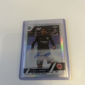 Ansgar Knauff Auto Frankfurt Topps Chrome 2023 Soccer Card
