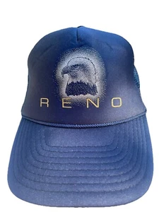 Cappello vintage Reno, Nevada Bald Eagle logo CAPPELLO CORDA TRUCKER SCHIUMA MESH NISSIN - Foto 1 di 8