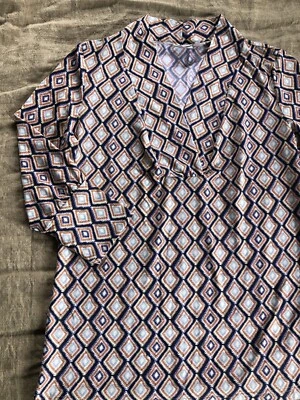 ELLIE KAI женщин 8 ikat рубашка 3/4 рукав v-образным вырезом эластичной - Изображение 1 из 4