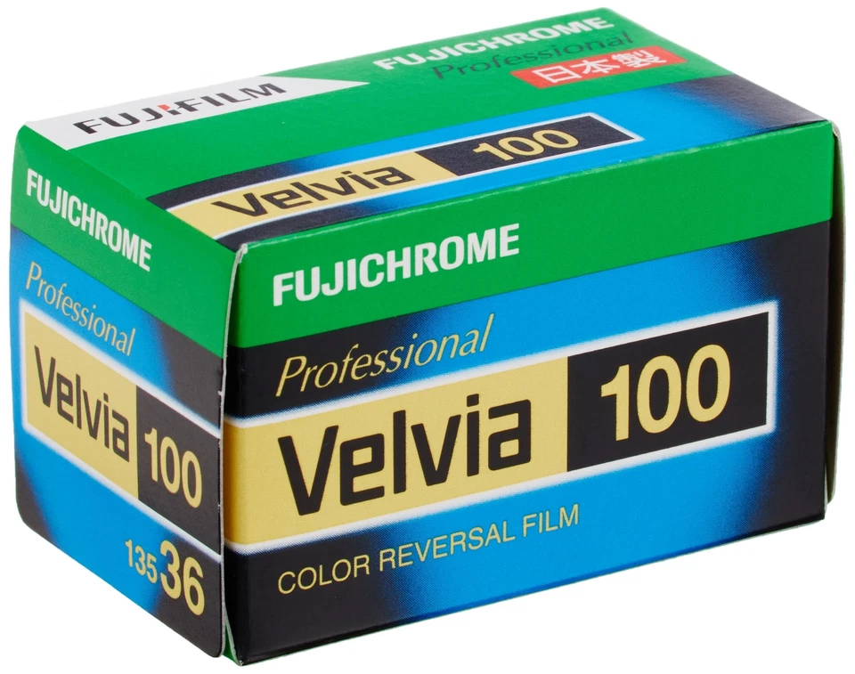 FUJIFILM Velvia 100 35mm Slide Film VELVIA100 NP 36EX Roll x3 Boxes Set (3 Roll) - Image 1 of 1