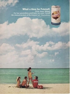 Vintage 1967 Falstaff Brewing Company Falstaff Bier Original Print Ad - Bild 1 von 1