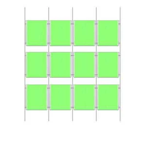 12x A3 DRAHT KABELSETS EINZELHANDEL SCHAUFENSTER DISPLAYS ACRYL POSTER HALTER STÄNDER - Bild 1 von 1
