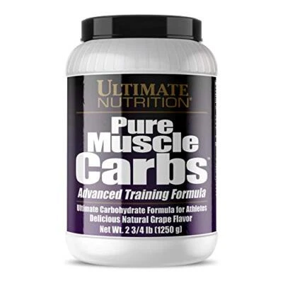 Ultimate Pure Muscle Carbs - Carbohidratos complejos en polvo uva, 2,75 libras Foto 1 de 4