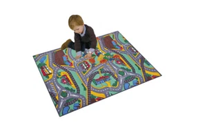 Paradiso Toys Kids Carpet Playmat Rug City, 37.4" x 52.4", PT02911 - Picture 1 of 1