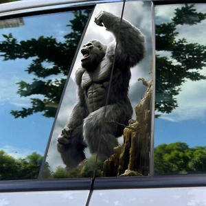 2pcs Halloween Chimpanzee Car Center Pillar Sticker B-pillar Protective Film - Picture 1 of 6