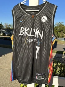 Kevin Durant Trikot Nets #7 "Throwback" Neu mit Etikett Erwachsene Größe 54 - Bild 1 von 3