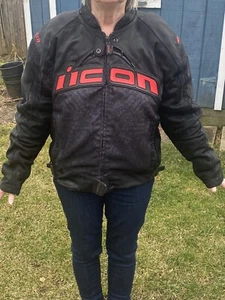 Icon Moto Motorcycle Biker Jacket Leather.  contra Redeemer Jacket - Bild 1 von 13