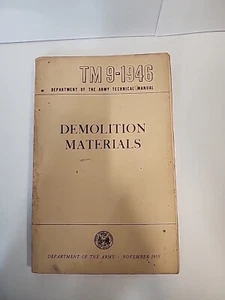 TM 9-1946 Department Army Demolition Materials PB 1955 - Picture 1 of 6