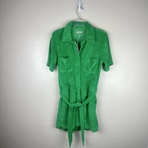 NWT OuterKnown Organic Cotton High Tide Robe Green Womens Size Small Loungewear - Picture 1 of 9