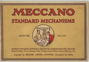 Meccano Limited Inglaterra MECANISMOS ESTÁNDAR 1926 48 pg + 4 pg Canadá Lista de precios - Imagen 1 de 12