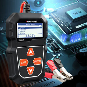 KONNWEI KW208 12V CAR Battery Tester 100-2000CCA Cranking Charging Diagnostic US