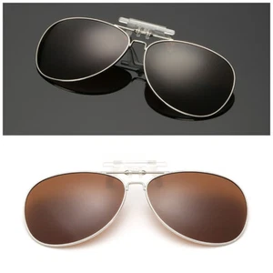 Moda Gafas de sol Clip-on estilo abatible Polarizadas UV400 Lente Conducción Visión Gafas - Imagen 1 de 14