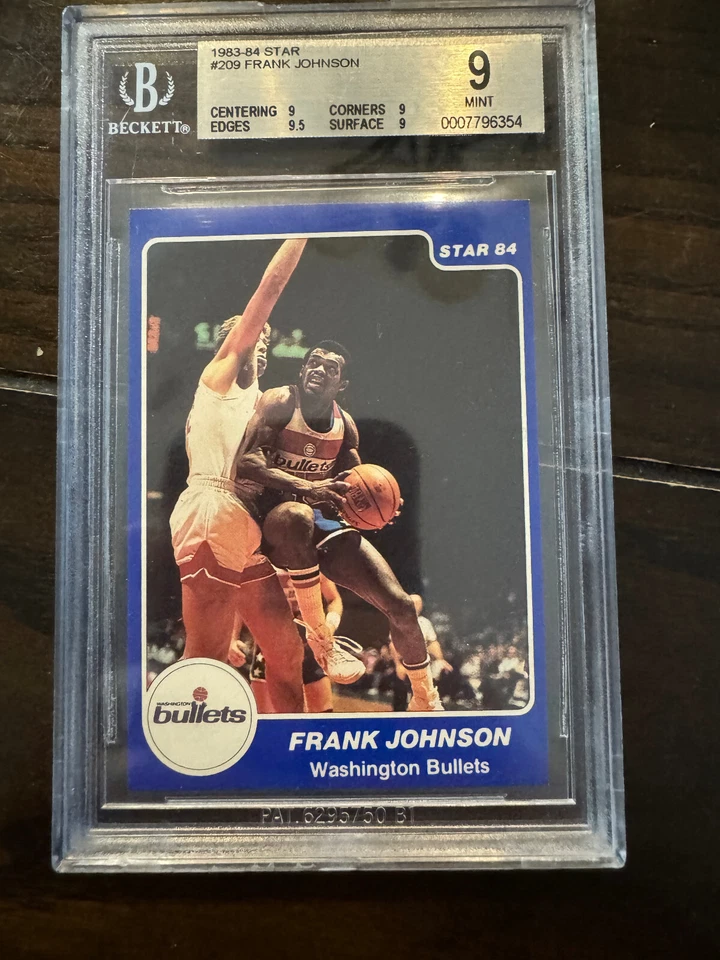 1983-84 Star #209 Frank Johnson Rookie BGS 9 1 9.5 sub! - Image 1 of 1