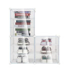 Storage Organizer Shoe Rack Clear Door Unit Cube Cabinet 3*12 Shelf Stackable Pp