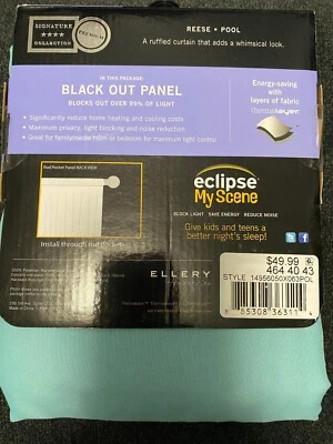 Eclipse My Scene Black Out Panel 1 Panel (Reese Pool Color) Blue - Image 1 of 2