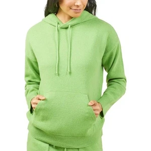 Felpa con cappuccio OUTERKNOWN donna verde manica lunga Hudson cashmere taglia large - Foto 1 di 9
