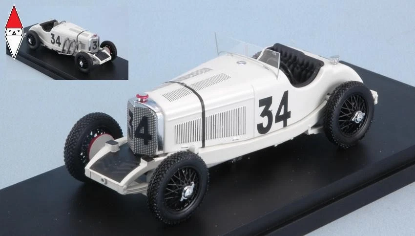 1/43 RIO MERCEDES BENZ F1 SSK N 34 3rd MONACO GP 1929 R.CARACCIOLA WHITE - Immagine 1 di 3