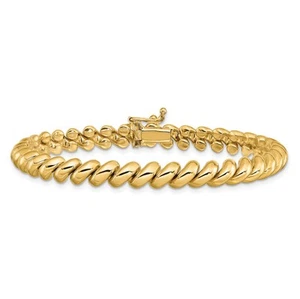 Pulsera cadena San Marco oro amarillo macizo 14K - Imagen 1 de 12