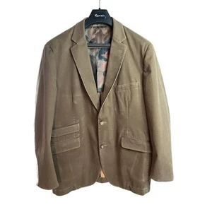 Kroon Blazer/Giacca Uomo 2 Bottoni in Cotone, 6 Tasche, Marrone 44R - Foto 1 di 9