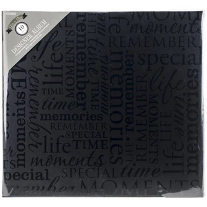 Colorbok Post Bound Album 12"X12"-Memories -Black - Picture 1 of 1