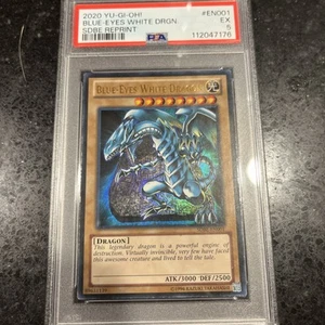 2020YU-GI-OH! Blue-eyes White DRGN.SDBE Reprint PSA 5 EX Ships Same Day - Picture 1 of 5
